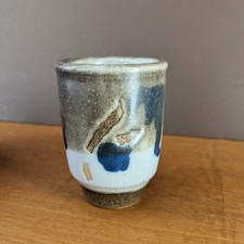 ANTJE BRÜGGEMANN-BRECKWOLDT KERAMIKVASE PINSELDEKOR STUDIOKERAMIK GERMAN CERAMIC