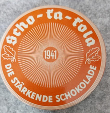 Scho-Ka-Kola Wehrmacht-Packung Schokolade Blechdose 1941 von Hildebrand Berlin.