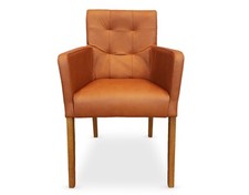 Cognac Leder Esszimmerstühle