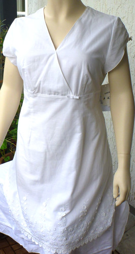 Weißes sommerkleid mit - mit, futter