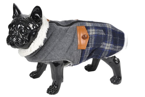 Hunde fleecejacke kariert - fleecejacke,