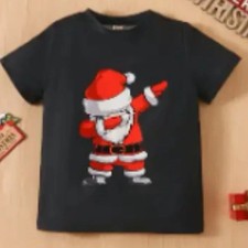 Jungen T-Shirt Weihnachtsmann Gr. 98/104 neu
