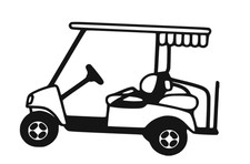 Caddy Wagen Golf Aufkleber