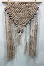 Handgefertigter großer Makramee Wandteppich Wandbehang Boho Deko Wandbehang W...