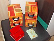 BÜRO Kästen mit Schubfächern,  Ablageboxen mit Schubfach, Dekor: Blätter, Locher