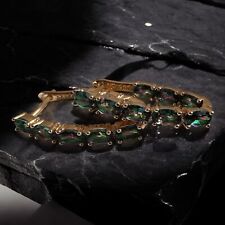 Atemberaubende 585rg Gestempelte Ohrringe, Alexandrit, Rolled, 3.9 Gramm, Neu