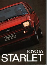Prospekt Toyota Starlet von ca 1980er Jahre auf Niederländisch