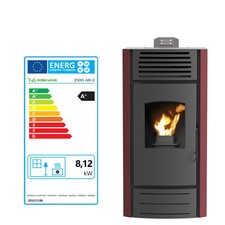 Robin Wood Pelletofen Pelletkamin Pelletheizung 8 kW mit Reglung Klasse A+
