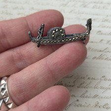 Brosche Gondel Venedig 1920