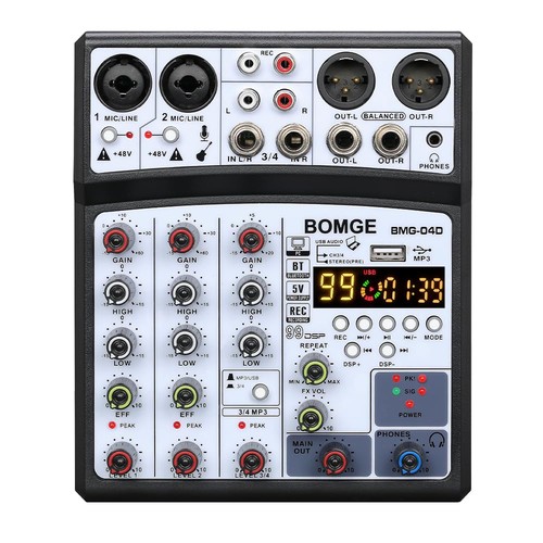 Bomge kanal mixer usb - 4-kanal,