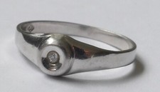 Solitär Ring 1 Zirkonia 925 Silber schlicht zeitlos Vintage 70er ring silver