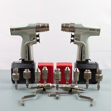 STRYKER System 8 Dual Trigger Rotary Handpiece,  Akku, Chuck, AO Drill, Reamer