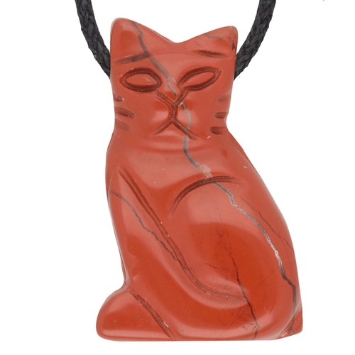 Jaspis rot katze anhänger - jaspis,,