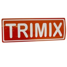 TRIMIX Flaschenaufkleber rot