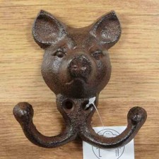 Garderobenhaken Bär Gusseisen Kleiderhaken Wandhaken Schlüsselhaken HK3543