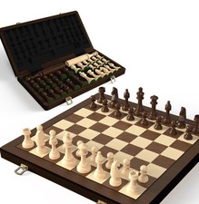 38cm Holz Schach Dame Set