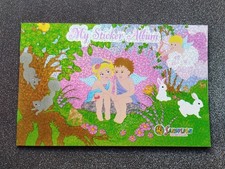 Seltenes Schönes Stickerheft/Album 90er Glitzer Neu Unbenutzt