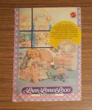 Seltene Werbung vintage Mattel LADY LOVELY LOCKS #11 1988