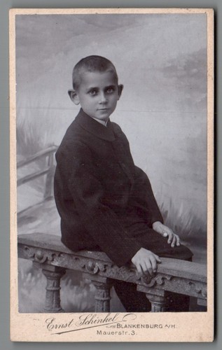 Cdv foto junge blankenburg - cdv,