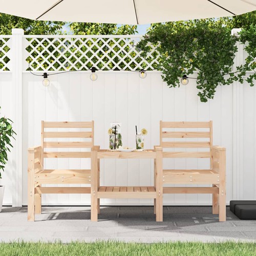 Gartenbank mit tisch sitzer - gartenbank,