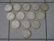 13 Glasuntersetzer Perlmutt