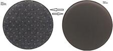 4 Stück Grau Sitzauflagen zweiseitig Lederoptik rund Ø35cm Anti Rutsch Noppen