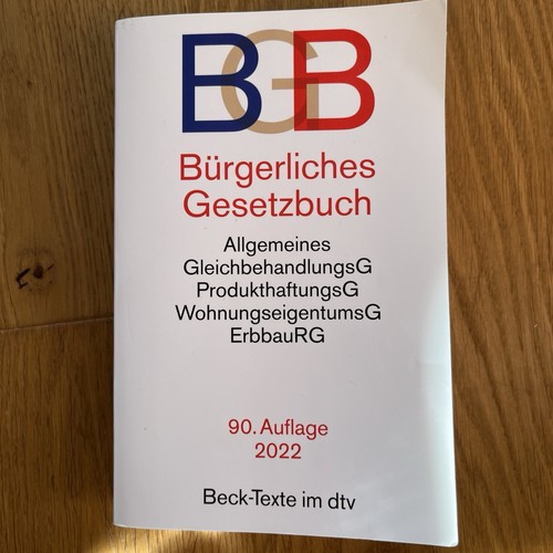 Bürgerliches gesetzbuch 2022 - gesetzbuch,