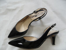 TOUT LE MONDE chice spitze Lackleder Slingpumps schwarz Gr. 37 TOP GSA919