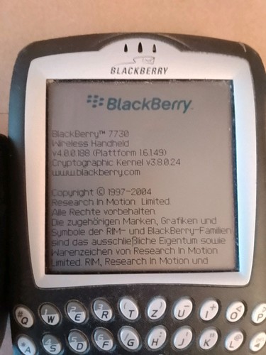 Blackberry 7730 plus handy - blackberry,