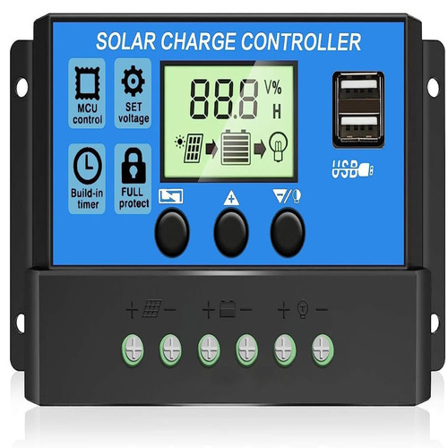 Solarladeregler 30a pwm 12v - 30a,