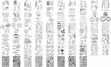 efco Silikon Stempel clear stamps   - Auswahl 1