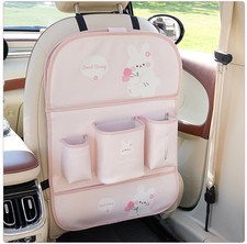 Auto Rückenlehnentasche mit Klapptisch – Kinder Organizer PinkHase Design