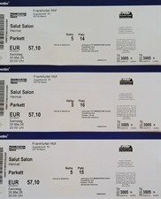 3 Karten, 5. Reihe, "Salut Salon", Mainz, 30.05.2026-Superplätze!