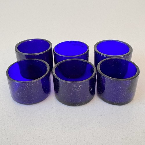 Vintage kobaltblau glas liner - kobaltblau,