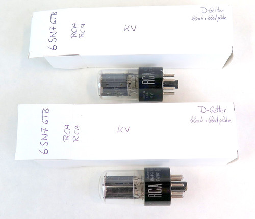 2x RCA 6SN7 GTB Röhre /