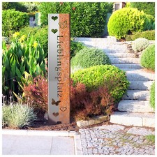 Gartenstecker Gartenschild Lieblingsplatz | Deko | 120cm x 21cm