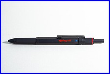 1990er rOtring TRIO PEN in matt Schwarz - 2 Farb Kugelschreiber + Bleistift
