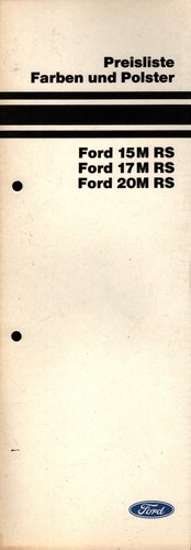 Prospekt ford taunus 15m - ford,