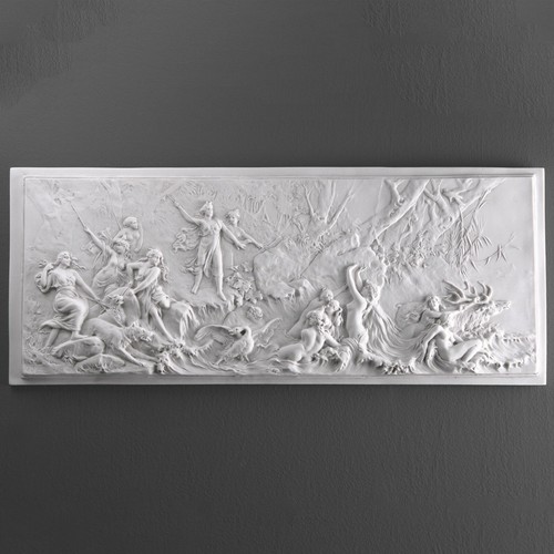 Jagd flachrelief der diana - flachrelief,