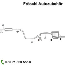 Für Mazda 5 2,0 CW Mitteltopf