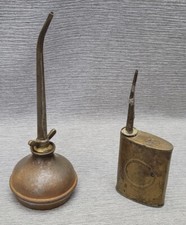 2 alte Ölkännchen Öler für technisches Gerät Art Deco Bauhaus 30er oldtimer Kfz?