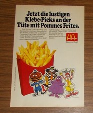 Seltene Werbung MCDONALD'S