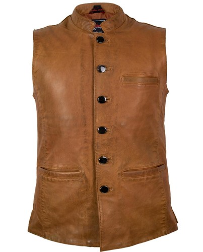 Herren lamm lederweste - herren,