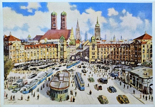 München karlsplatz - ak,