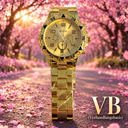 Geneva damen armbanduhr - geneva, gold