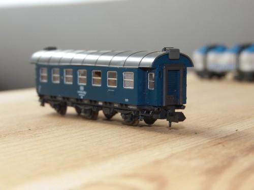 Roco 3achs bauzugwagen blau - n,