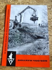 Goliath Hecklader Heckbagger Prospekt traktor tractor brochure M8