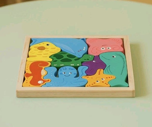 Montessori holzpuzzle - montessori,