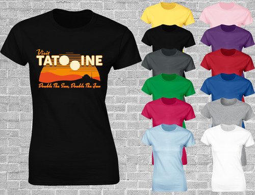 Tatooine suns damen - damen, t-shirt