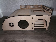 NEU Hamsterhaus Meerschweinchenhaus Nagerhaus Holz XL Tierhaus Nager Zubehör